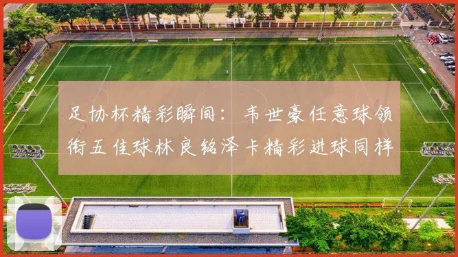 足协杯精彩瞬间：韦世豪任意球领衔五佳球林良铭泽卡精彩进球同样耀眼